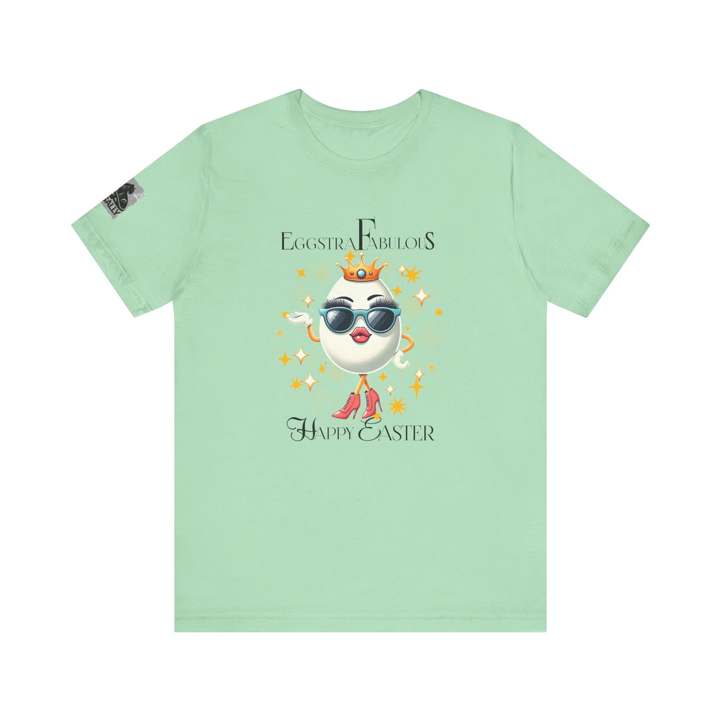 Eggstra Fabulous! Elegant Version White –Funny Easter Egg T-Shirt