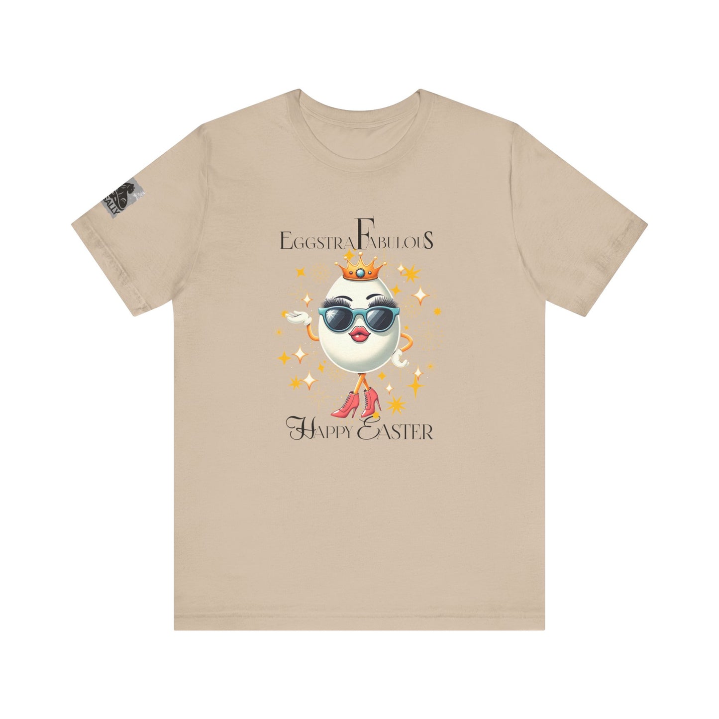 Eggstra Fabulous! Elegant Version White –Funny Easter Egg T-Shirt