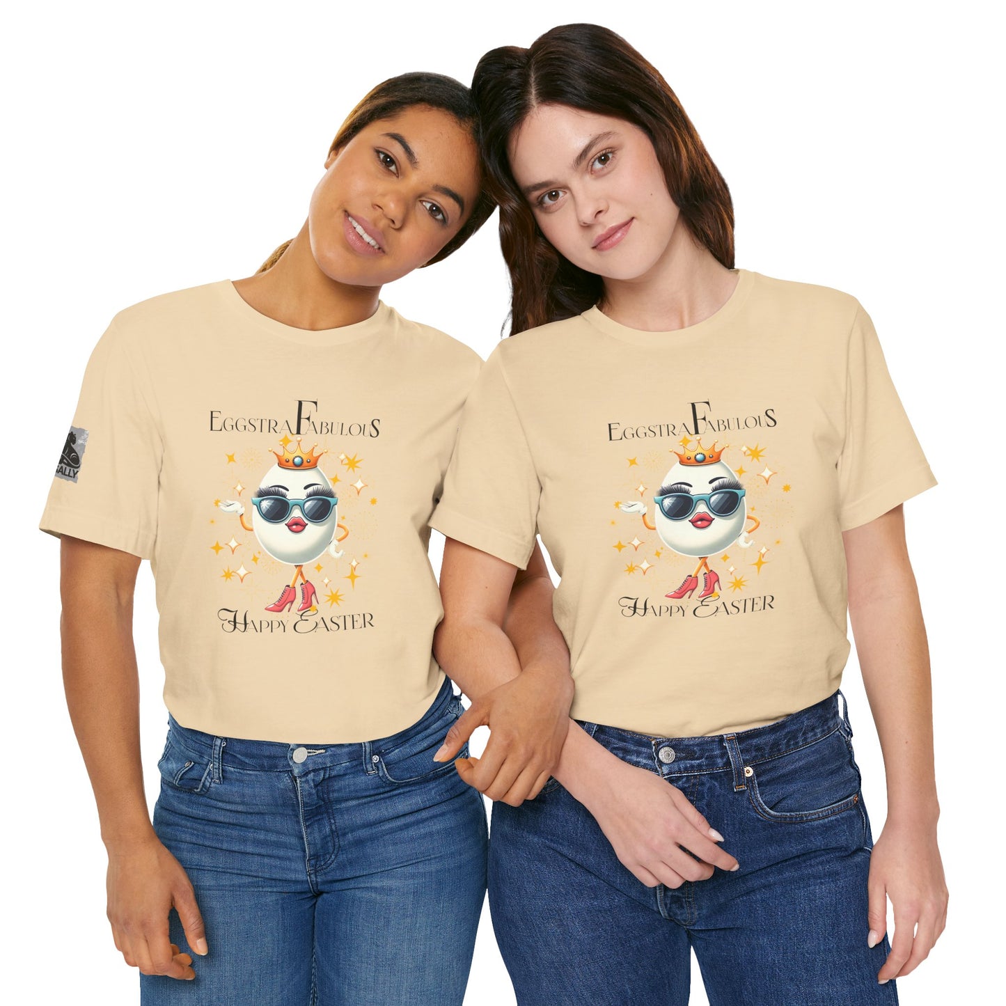 Eggstra Fabulous! Elegant Version White –Funny Easter Egg T-Shirt
