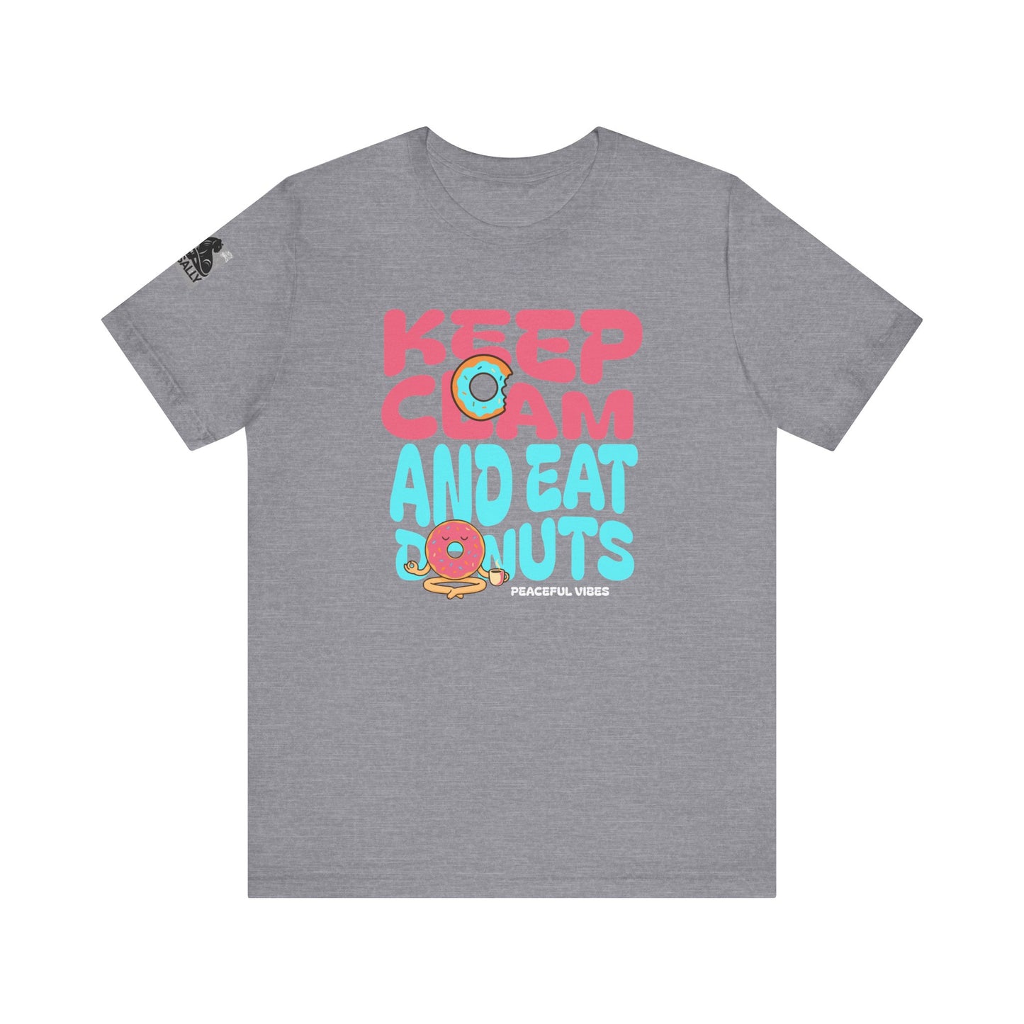 Keep Calm and Eat a Donut Minimalist Donut Zen T-Shirt