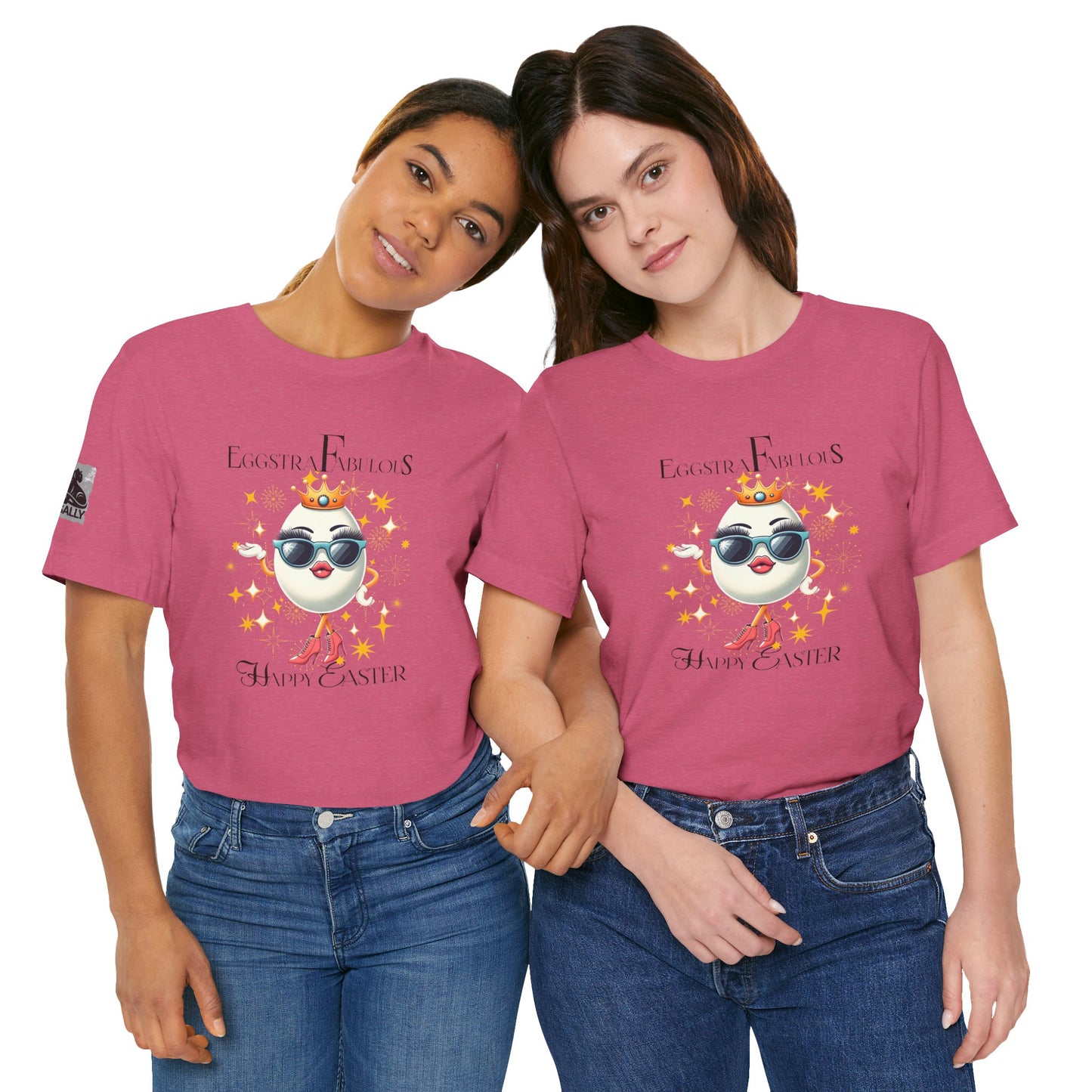 Eggstra Fabulous! Elegant Version White –Funny Easter Egg T-Shirt