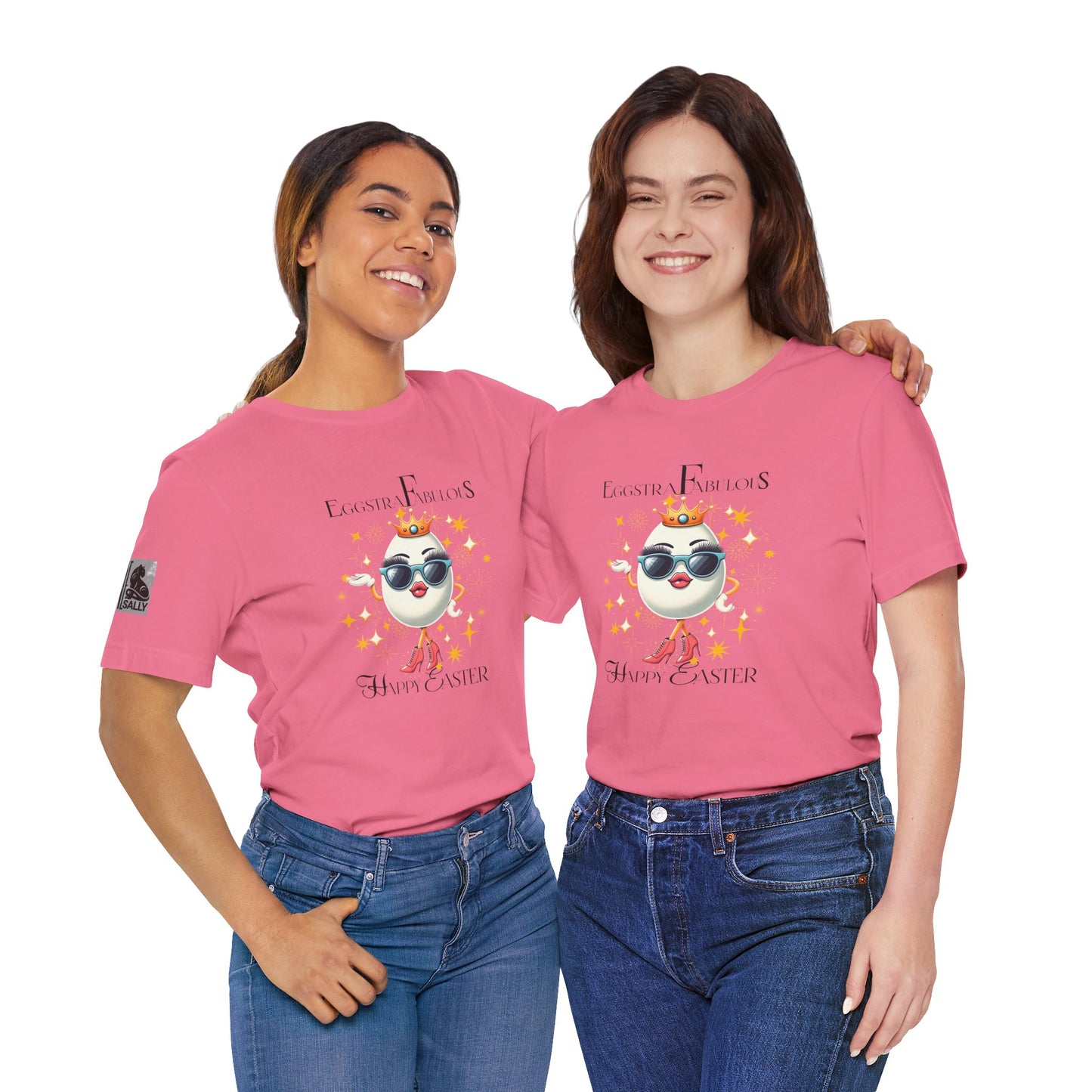 Eggstra Fabulous! Elegant Version White –Funny Easter Egg T-Shirt