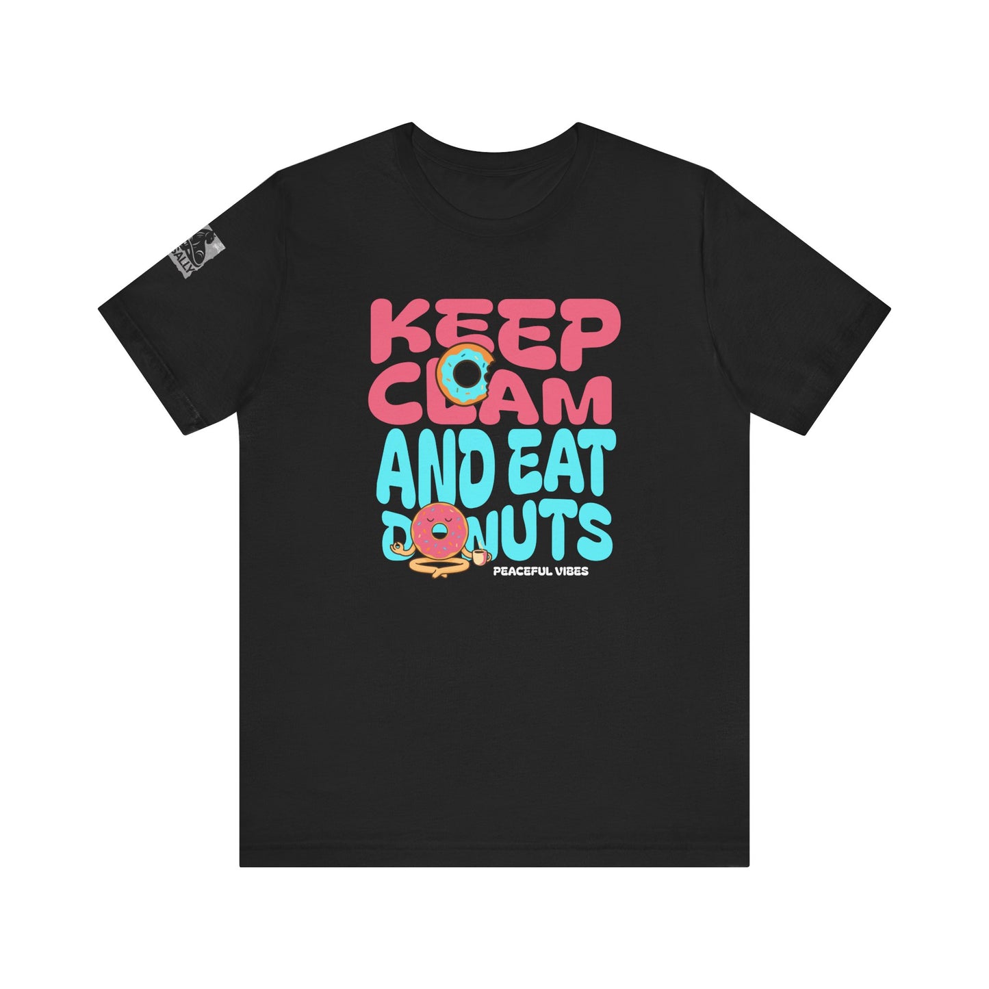 Keep Calm and Eat a Donut Minimalist Donut Zen T-Shirt