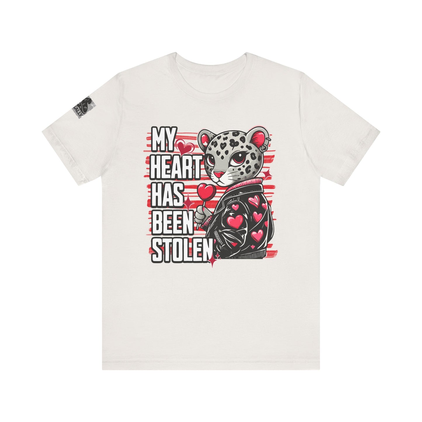 Leopard Print, Heart Stolen No.2 – Valentine's Day Statement T-Shirt