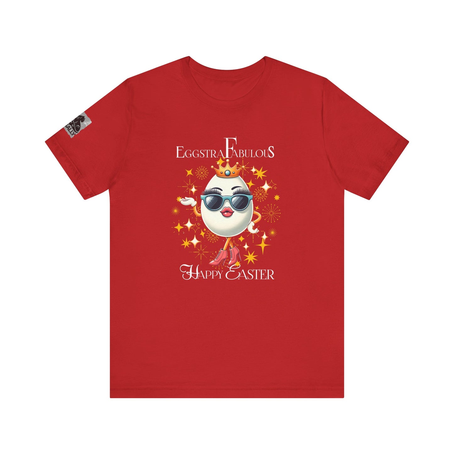 Eggstra Fabulous! Elegant Version Black–Funny Easter Egg T-Shirt