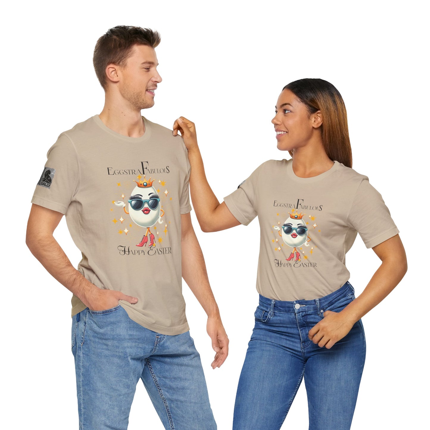 Eggstra Fabulous! Elegant Version White –Funny Easter Egg T-Shirt