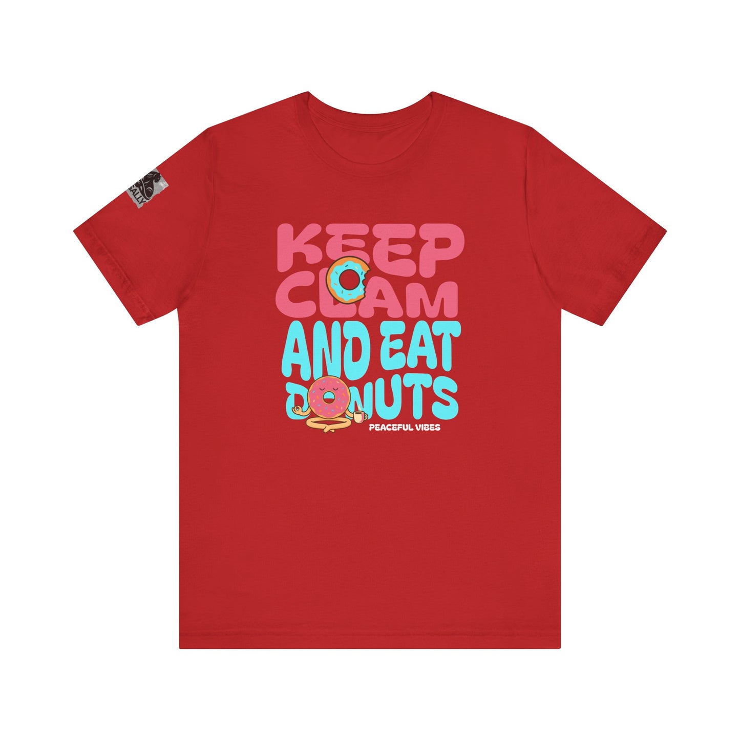 Keep Calm and Eat a Donut Minimalist Donut Zen T-Shirt