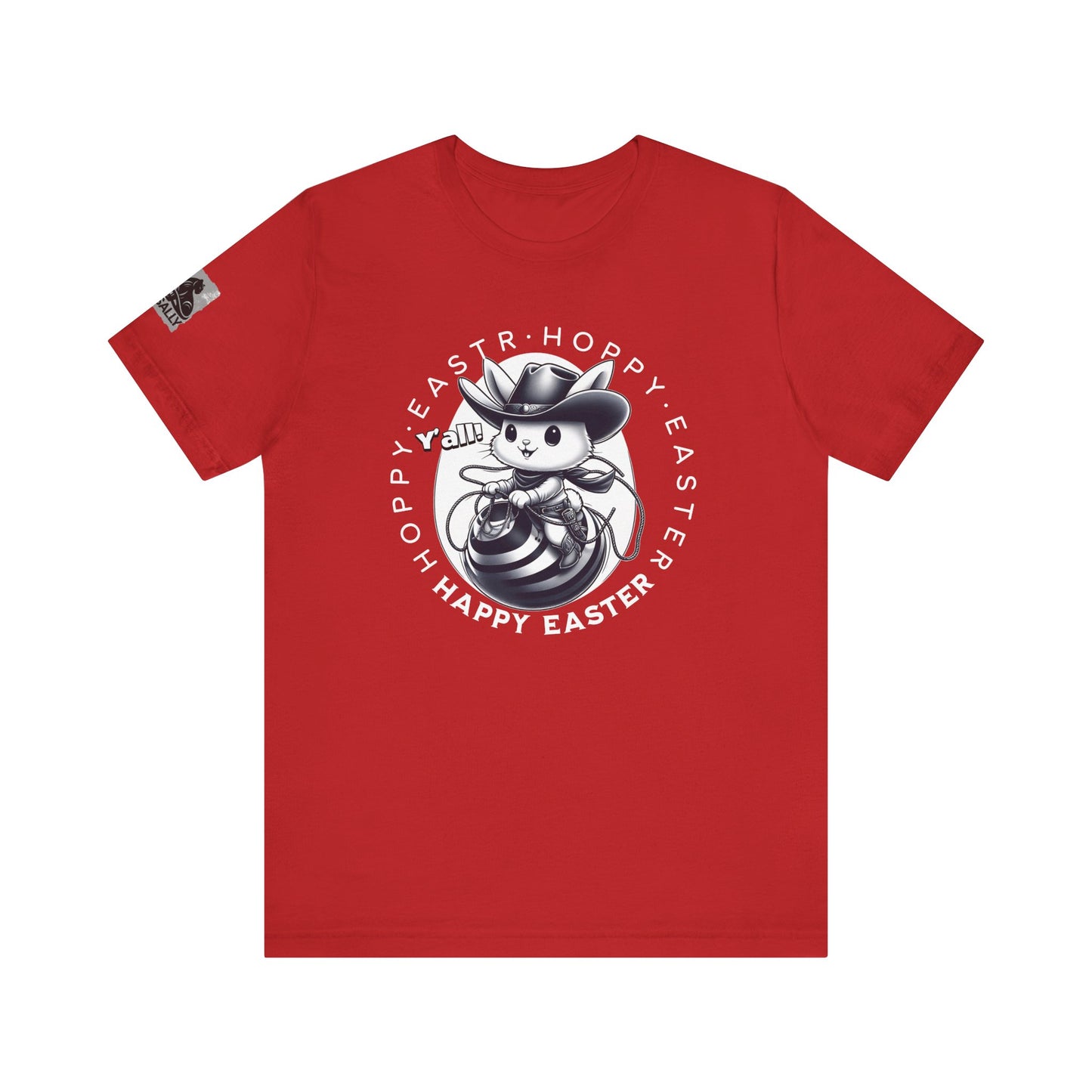 Hoppy Easter, Y’all! Black – Cowboy Bunny Easter T-Shirt
