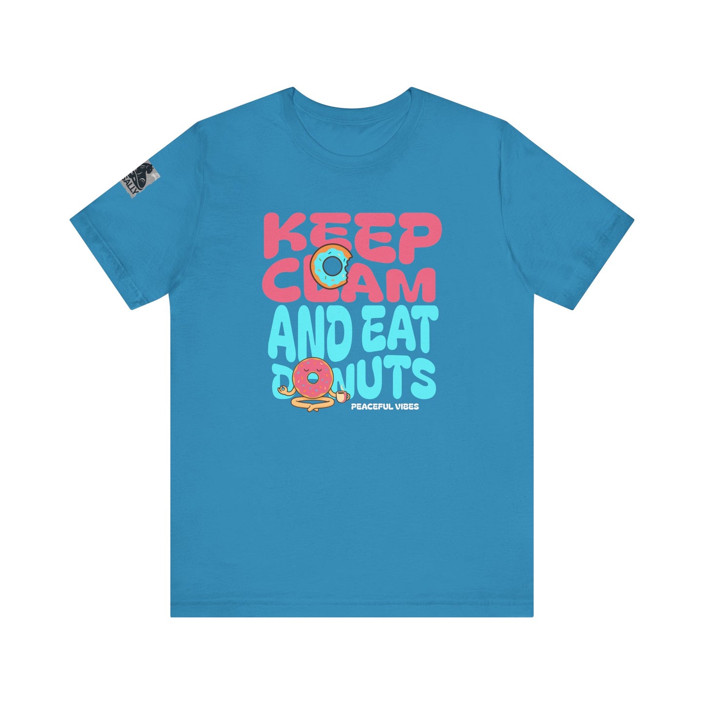 Keep Calm and Eat a Donut Minimalist Donut Zen T-Shirt