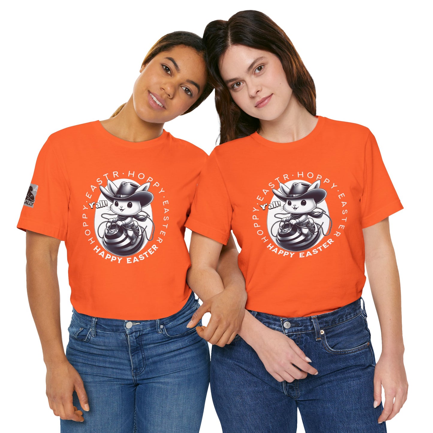 Hoppy Easter, Y’all! Black – Cowboy Bunny Easter T-Shirt