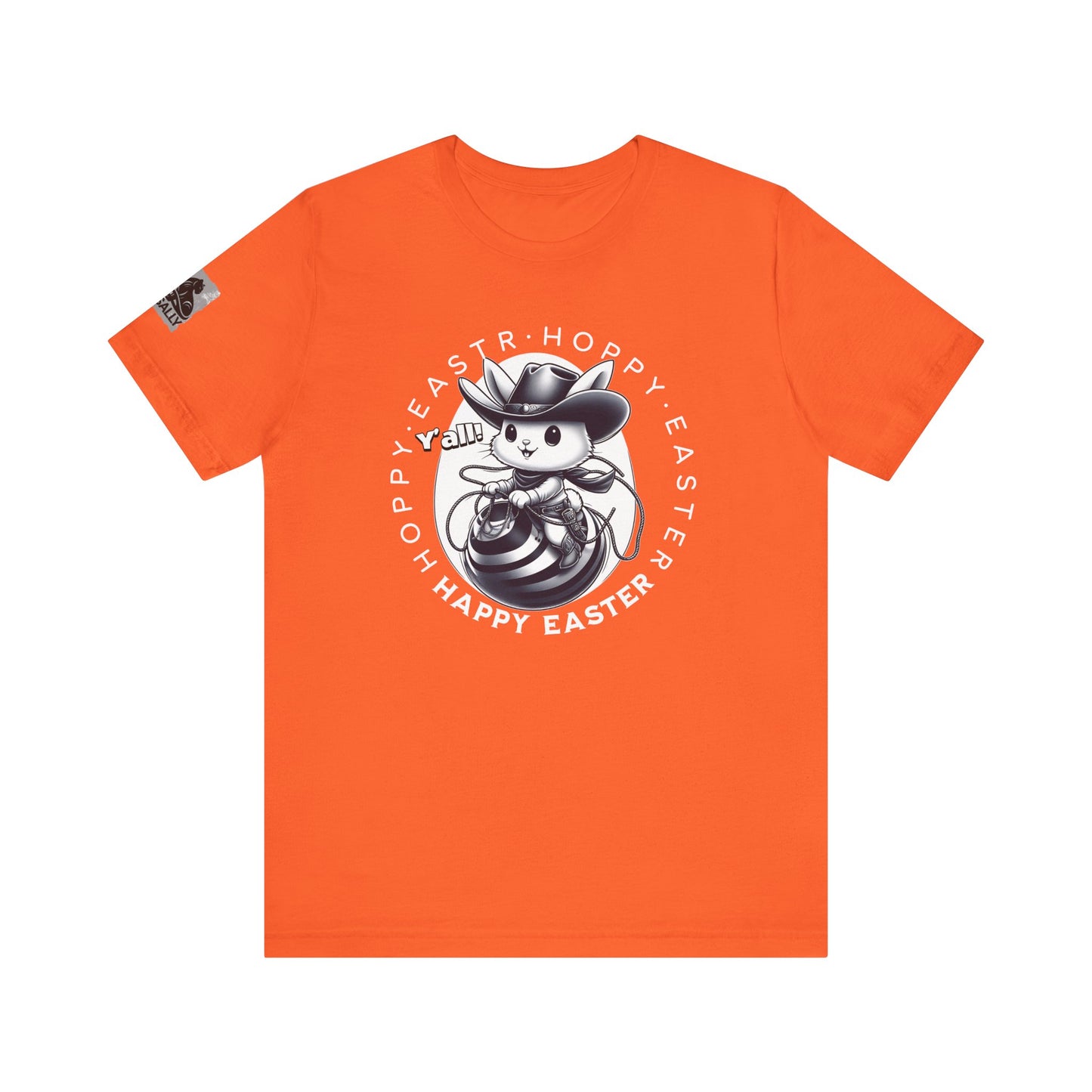 Hoppy Easter, Y’all! Black – Cowboy Bunny Easter T-Shirt