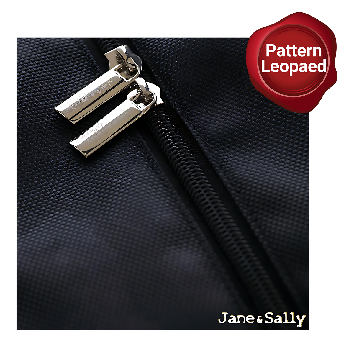 (JaneSally)Minimalist Style Nylon Waterproof Travel Bag Handbag Shoulder Bag With Detachable Strap Cross Body Bag(Black Leopard)