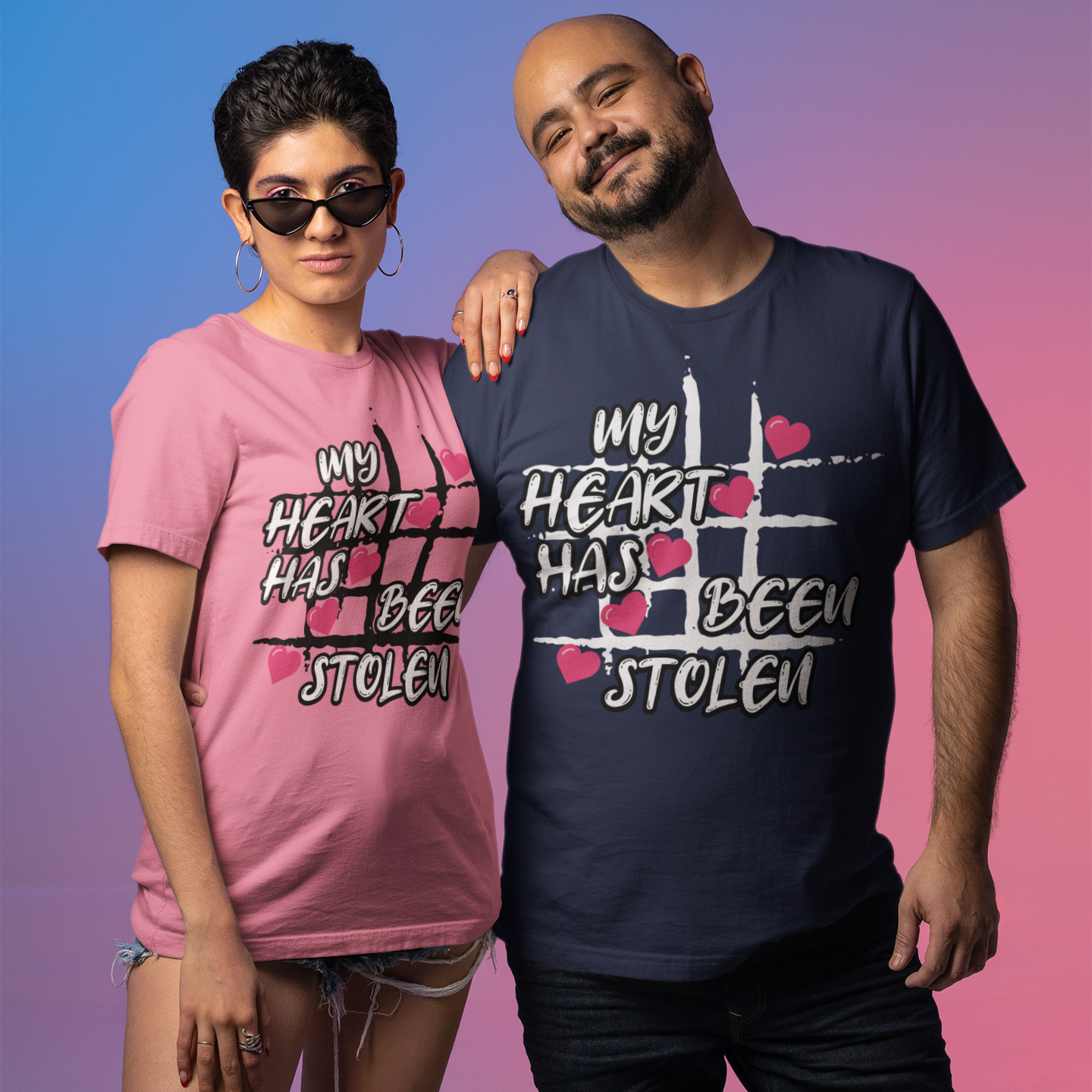 My Heart Has Been Stolen Black T-Shirt