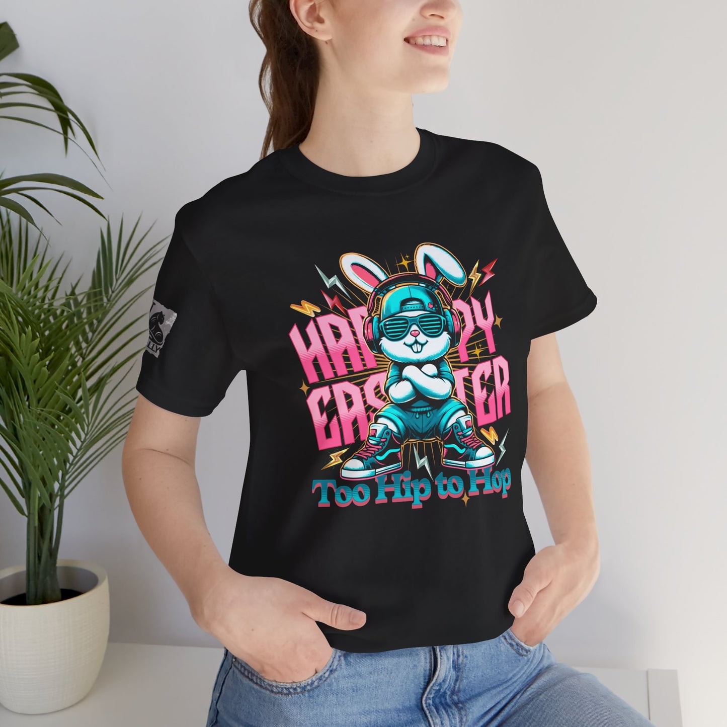 Too Hip to Hop – Cool Bunny Easter T-Shirt