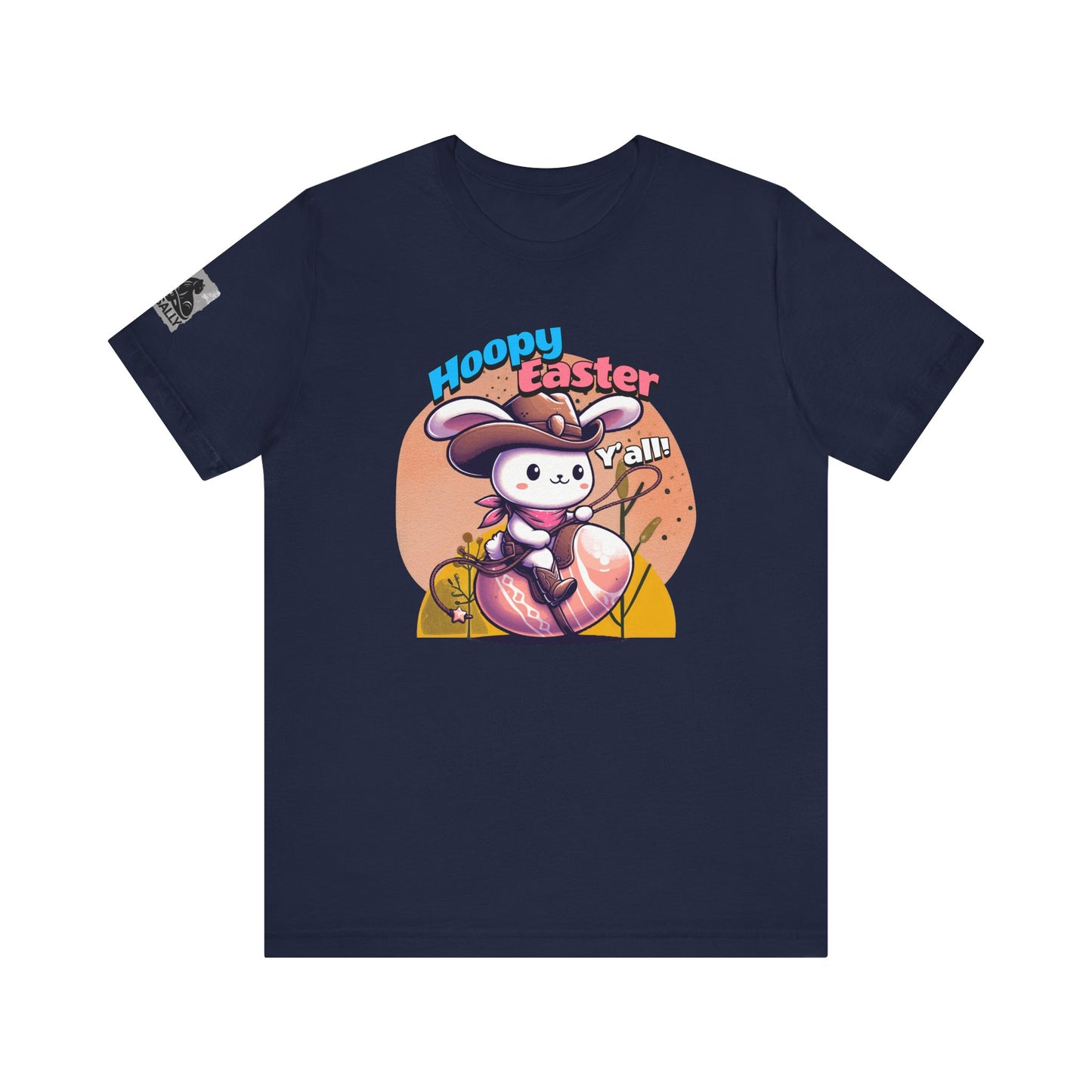 Hoppy Easter, Y’all! Color Version– Cowboy Bunny Easter T-Shirt