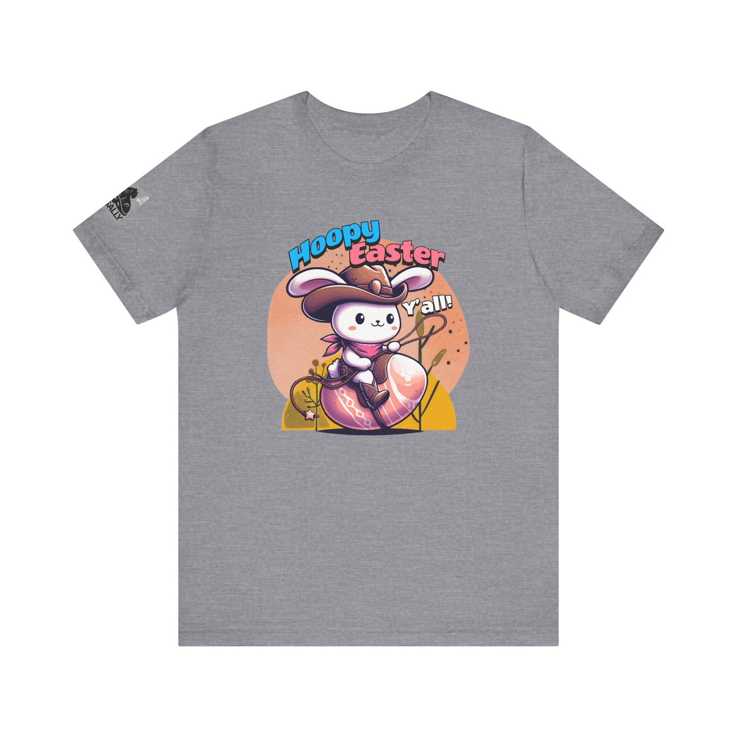 Hoppy Easter, Y’all! Color Version– Cowboy Bunny Easter T-Shirt