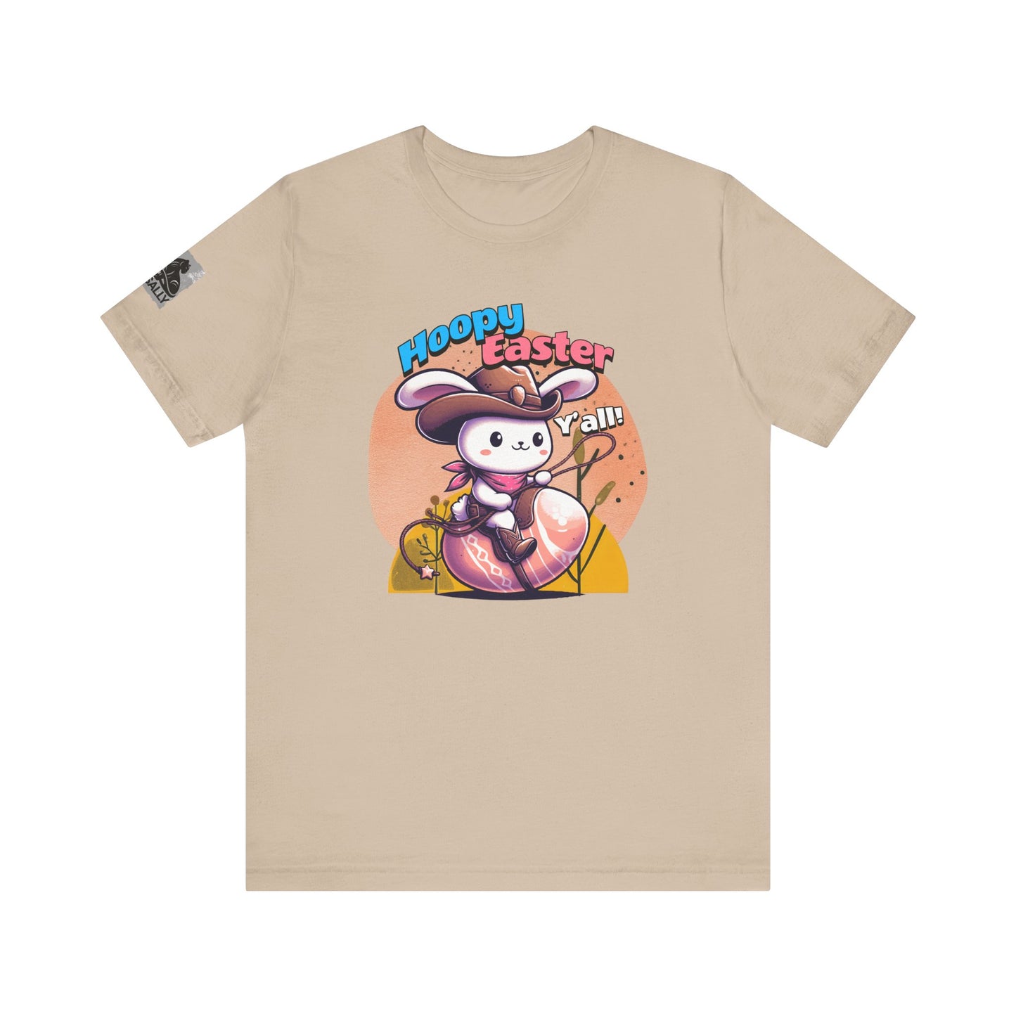 Hoppy Easter, Y’all! Color Version– Cowboy Bunny Easter T-Shirt