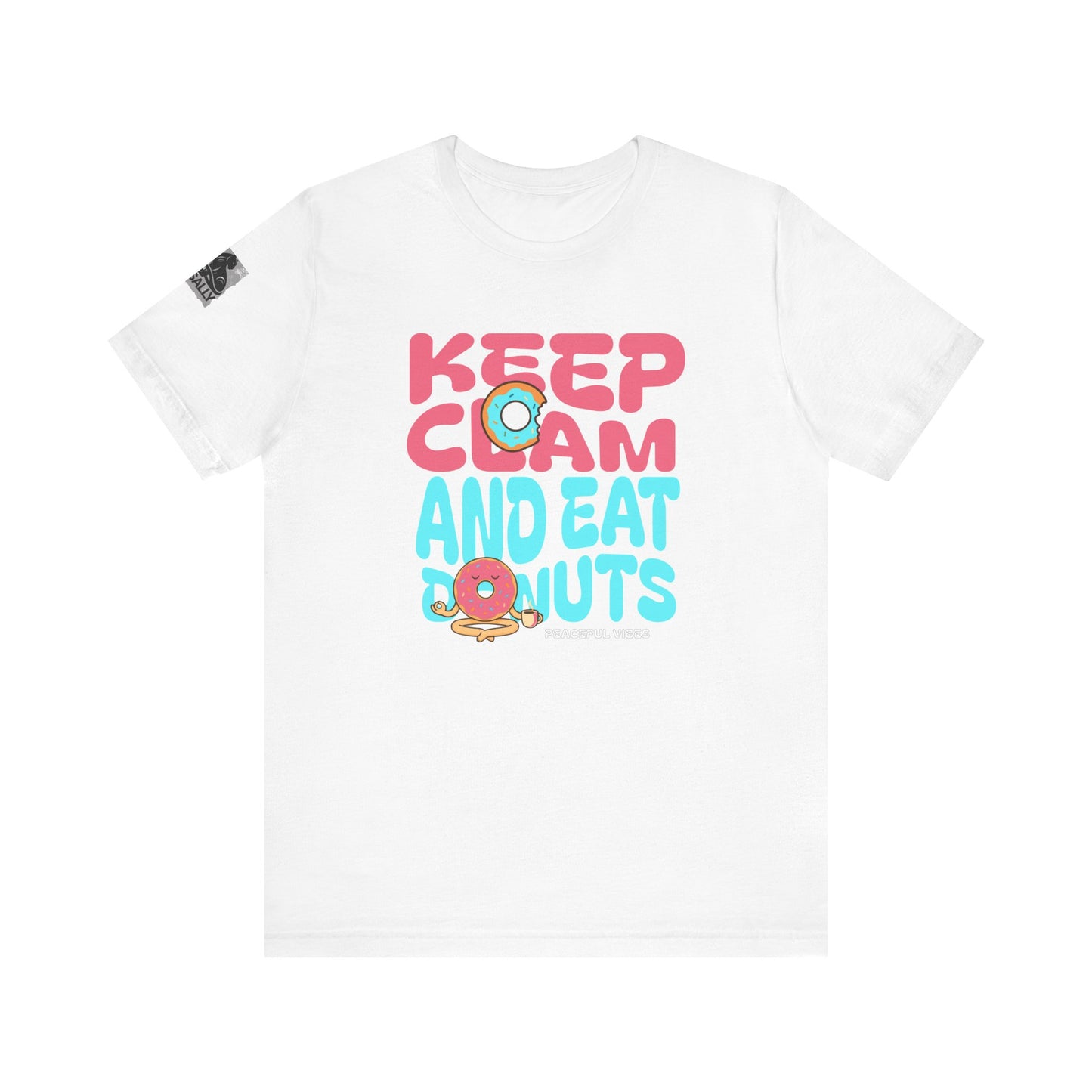 Keep Calm and Eat a Donut Minimalist Donut Zen T-Shirt