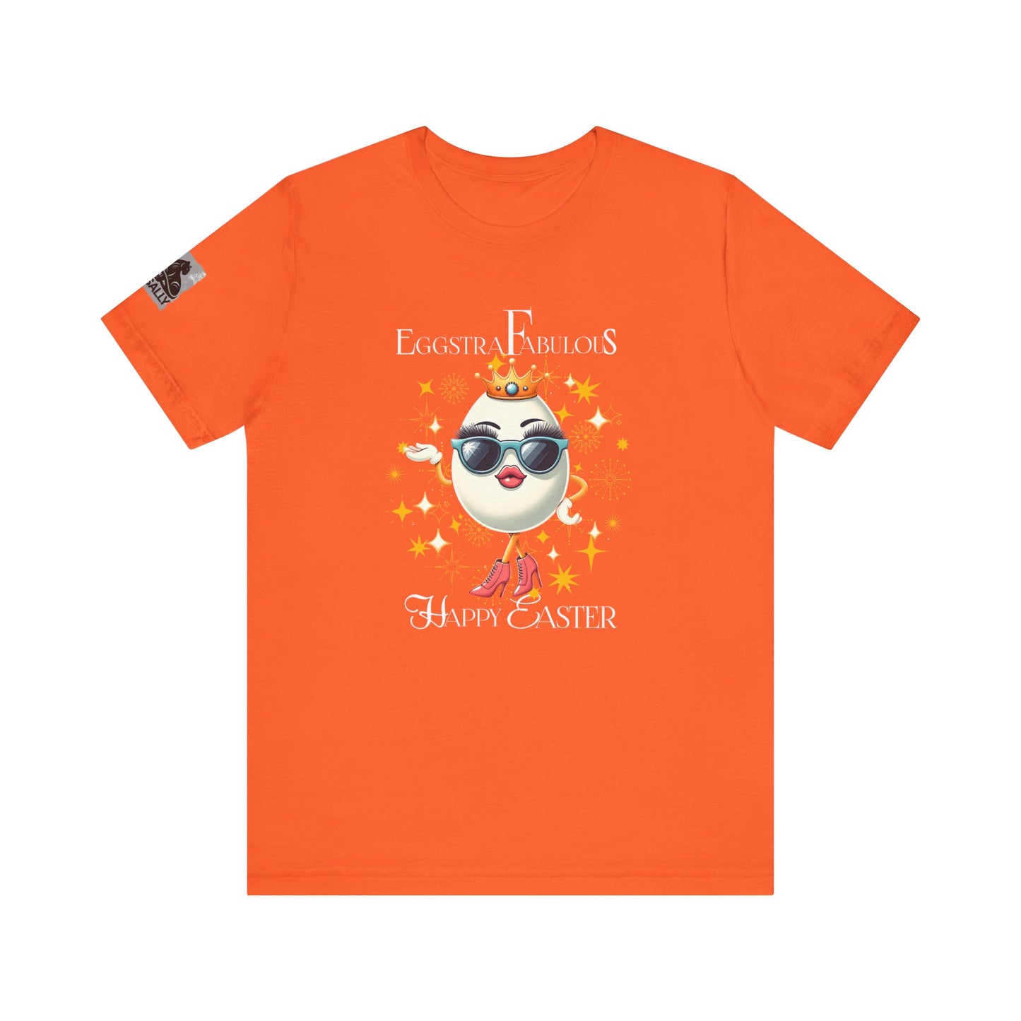 Eggstra Fabulous! Elegant Version Black–Funny Easter Egg T-Shirt