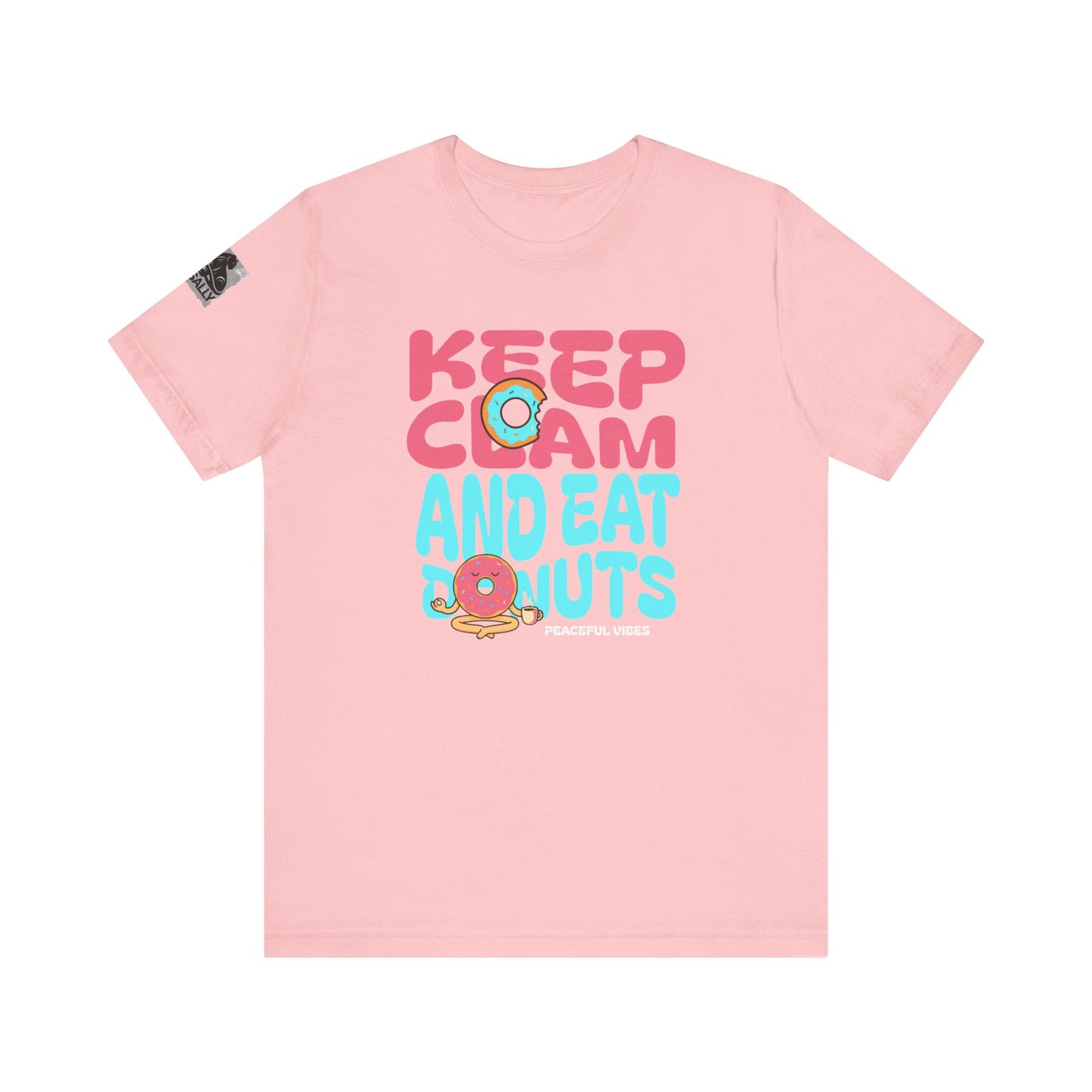 Keep Calm and Eat a Donut Minimalist Donut Zen T-Shirt