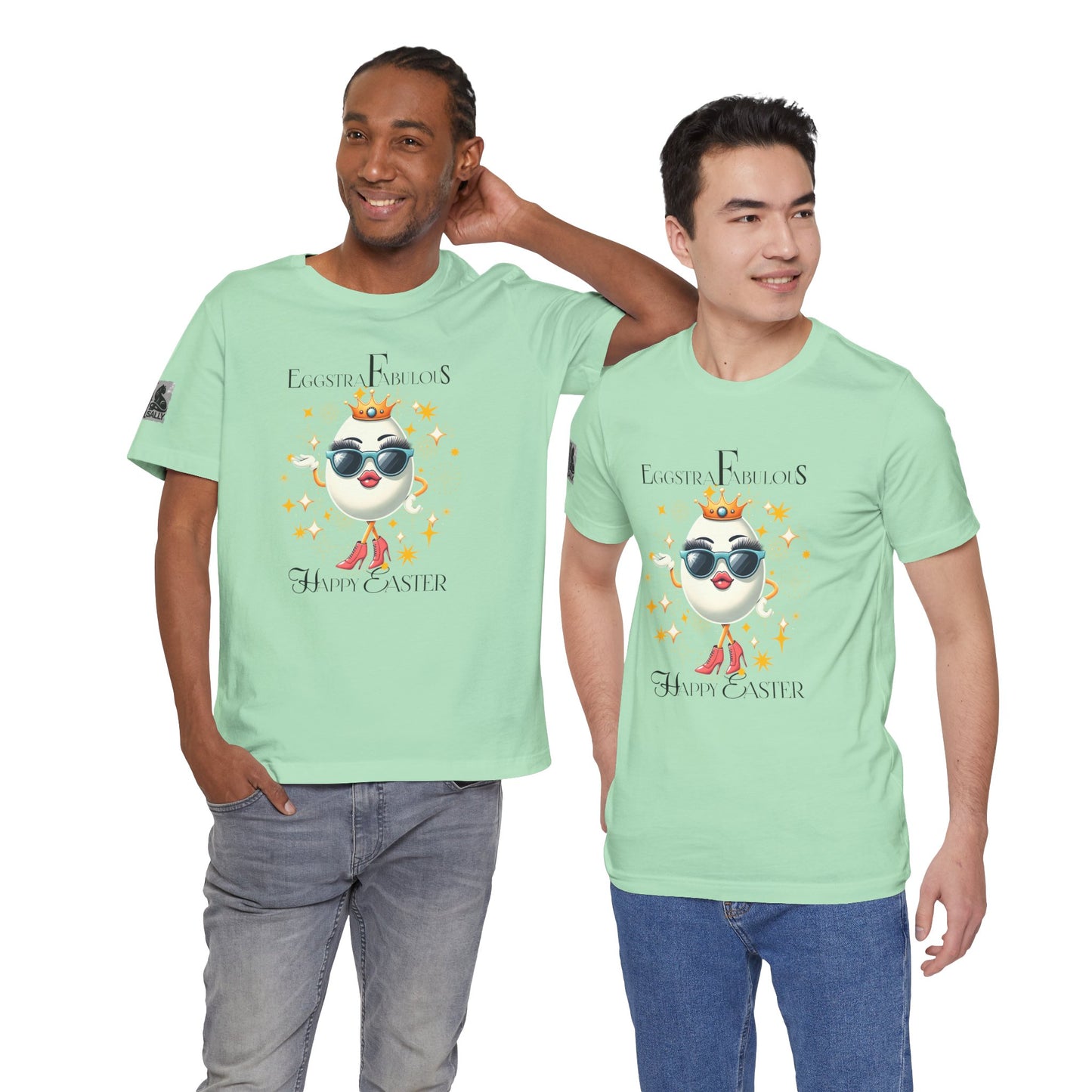 Eggstra Fabulous! Elegant Version White –Funny Easter Egg T-Shirt