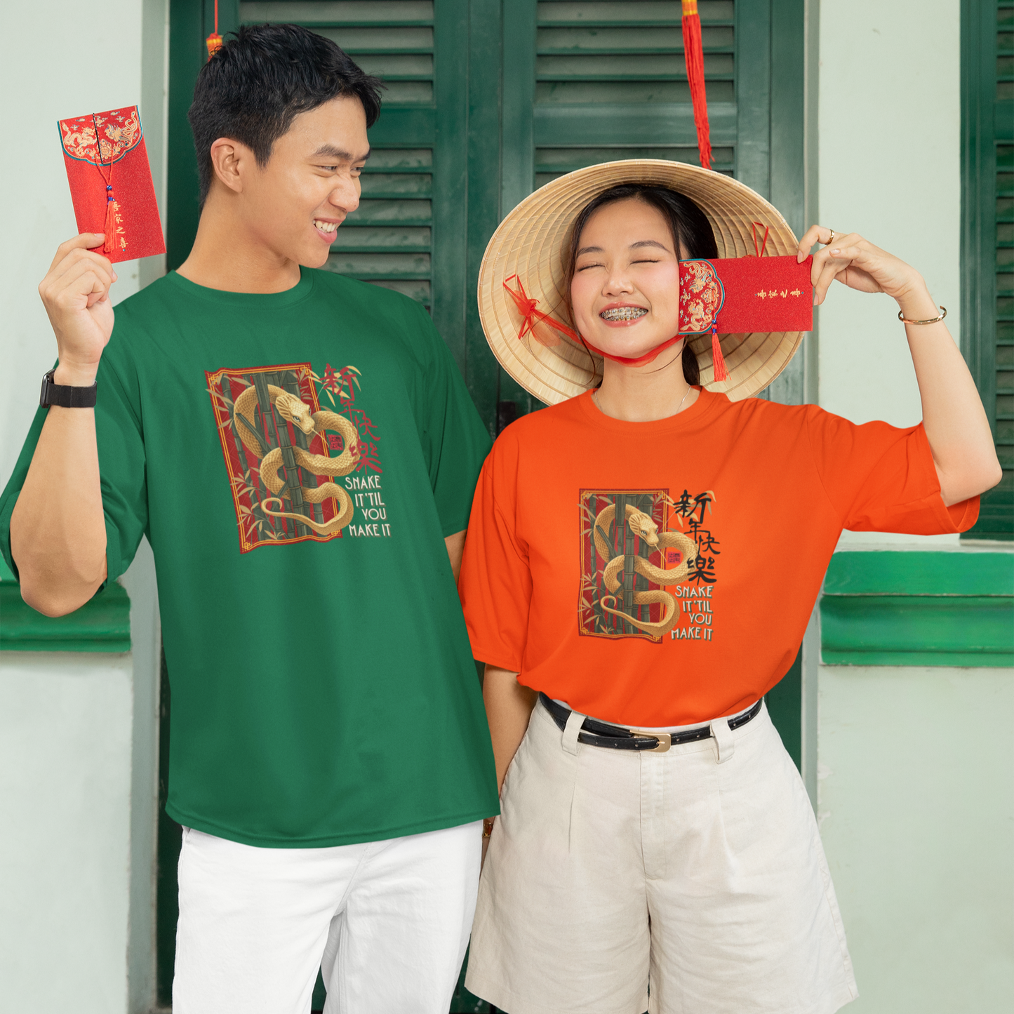 Snake It ‘Til You Make It – Motivational Snake No.2 White T-Shirt