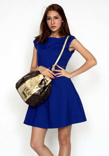 (JaneSally)Patchwork With Two Kinds Of PU Leathers Snakeskin Pattern Backpack Shoulder Bag With Detachable Strap Barrel Bag(Starry Gold)