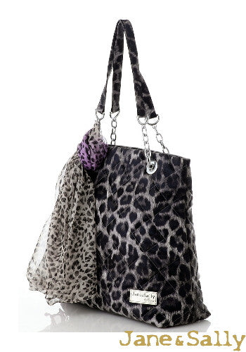 Grey leopard sales print bag