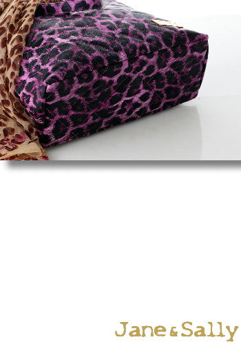 (JaneSally)PU Leather Rhombus Lattice Shoulder Bag Tote Bag Handbag With Chain And Silk Scarf (Sweet Peach Leopard)