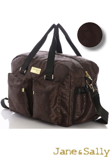 (JaneSally)Minimalist Style Nylon Waterproof Travel Bag Handbag Shoulder Bag With Detachable Strap Cross Body Bag(Brown Leopard)