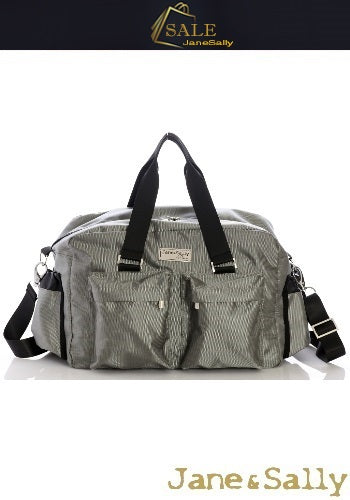 (JaneSally)Minimalist Style Nylon Waterproof Travel Bag Handbag Shoulder Bag With Detachable Strap Cross Body Bag(Moss Crocodile)