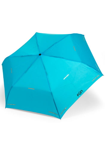 FUNBRELLA Lightweight Umbrella Anti-water umbrella with Reflective strip Folding umbrella Designer brand umbrella(Blue)
